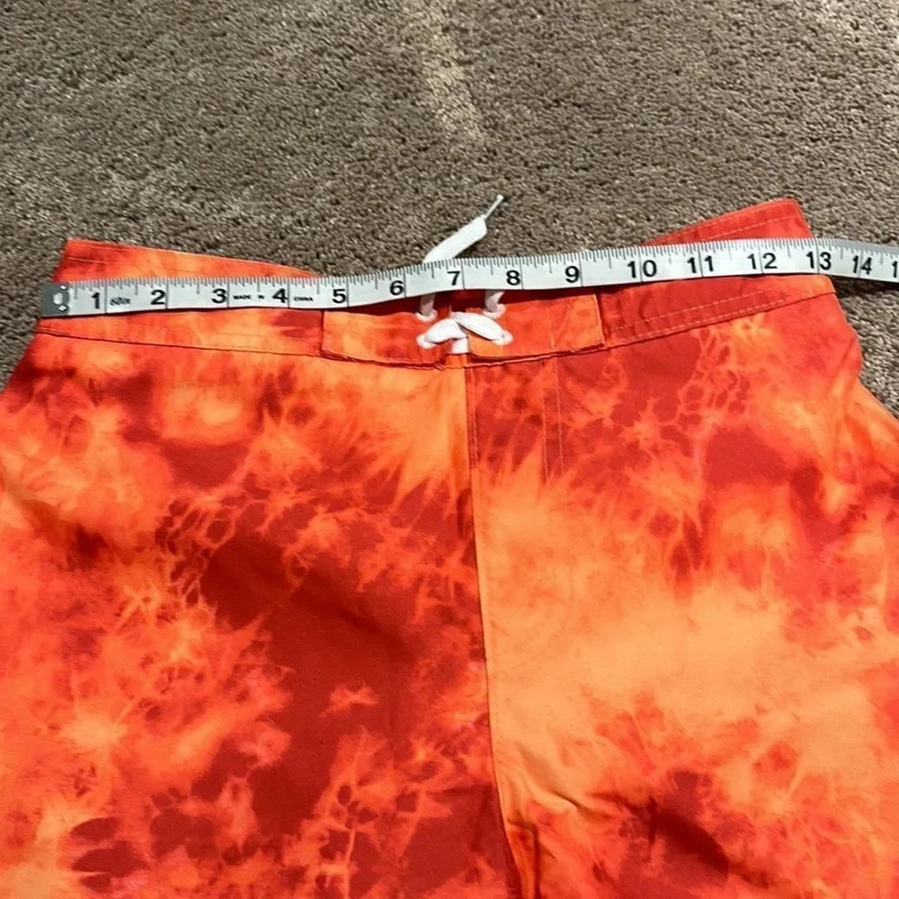 Abercrombie kids board shorts orange size 13/14 NWT